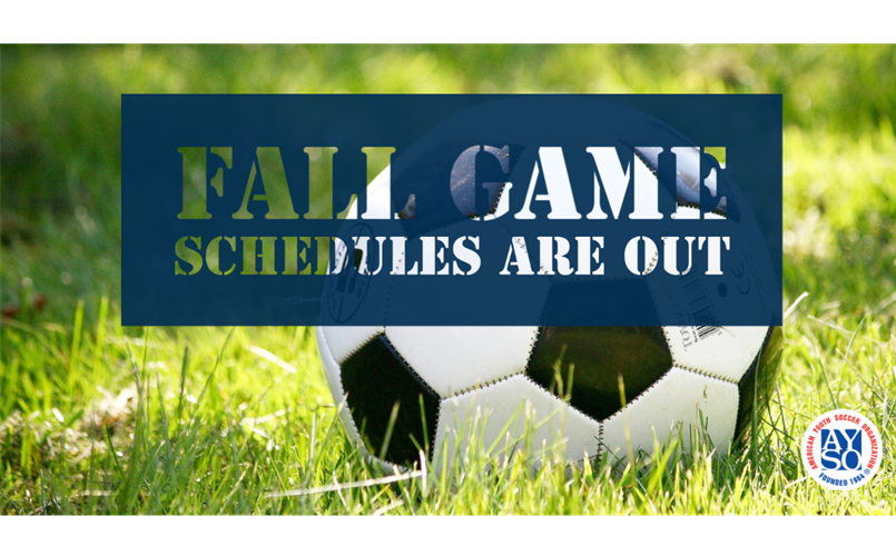 Fall Game Schedules
